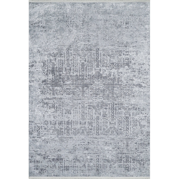Williston Bespoky Barbato Grey Modern Cotton Digital Print Round